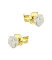 Shining Crystal Silver Stud Earring STS-6727